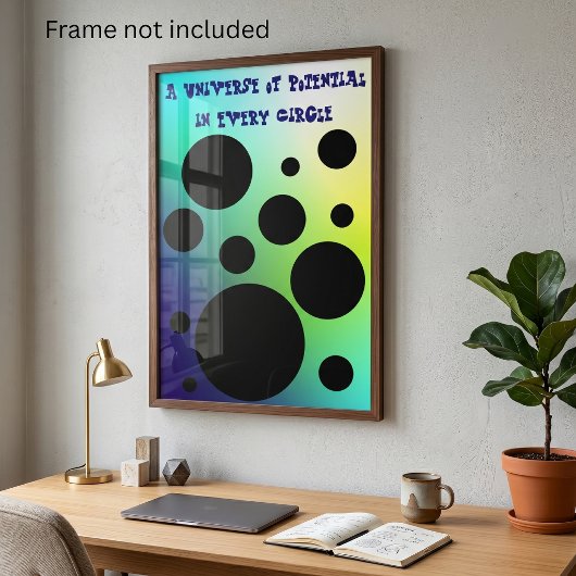 Poster Un univers de potentiel - Motivationnel