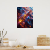 Poster Un vaisseau spatial dans l'espace (Cuisine)