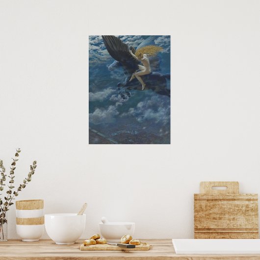 Poster Un Valkyrie à cheval ailé - Dream Idyll (Cuisine)