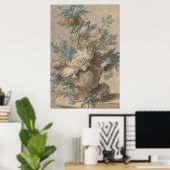 Poster Un Vase Bouquet de fleurs de printemps peinture vi (Bureau à domicile)