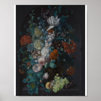 Poster Un vase de fleurs par Margareta Haverman