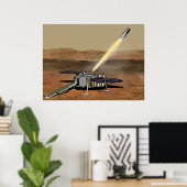 Poster Un Véhicule Mars Ascent A Été Lancé Depuis Mars. (Bureau à domicile)