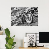 Poster - Un vélo de motard approprié (Bureau à domicile)
