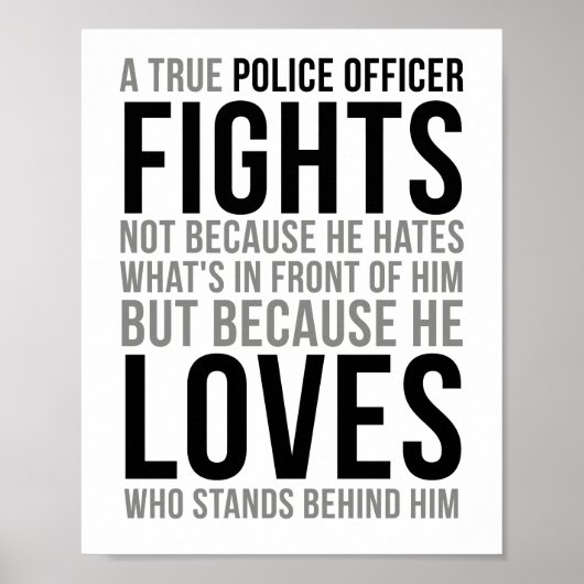 Poster Un véritable policier se bat (Devant)