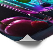 Poster Un Verre De Cocktail Vibrant (Coin)