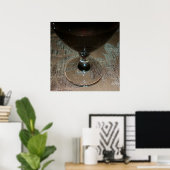 Poster un verre de vin rouge (Bureau à domicile)