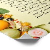 Poster Un vers biblique inspirant de Matthieu 6:25 (Coin)