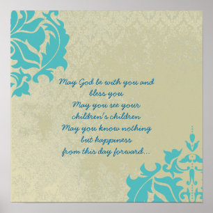 Poster UN VIEUX MARIAGE IRLANDAIS Bénit Distressed Damask
