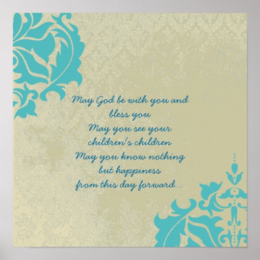 Poster UN VIEUX MARIAGE IRLANDAIS Bénit Distressed Damask (Devant)