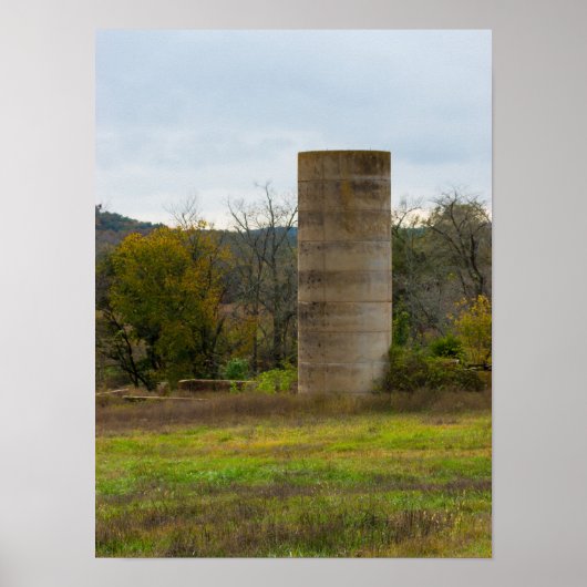 Poster Un vieux silo agricole (Devant)