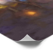 Poster Un village de Noël Imaginaire paysage neigeux (Coin)