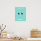 Poster Un visage heureux et des pensées heureuses apporte (Cuisine)