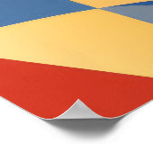 Poster Un visage humain abstrait vibrant (Coin)