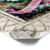 Poster Un voeux de Noël, carte postale victorienne (Coin)