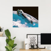 Poster Un vol de routine vers la lune (Bureau à domicile)