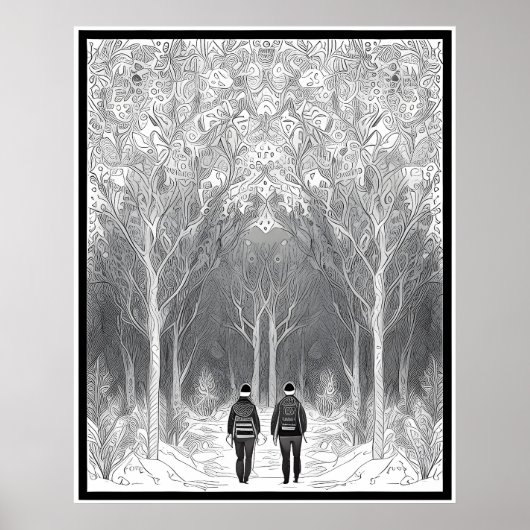Poster Un voyage à travers la forêt enchantée (Devant)