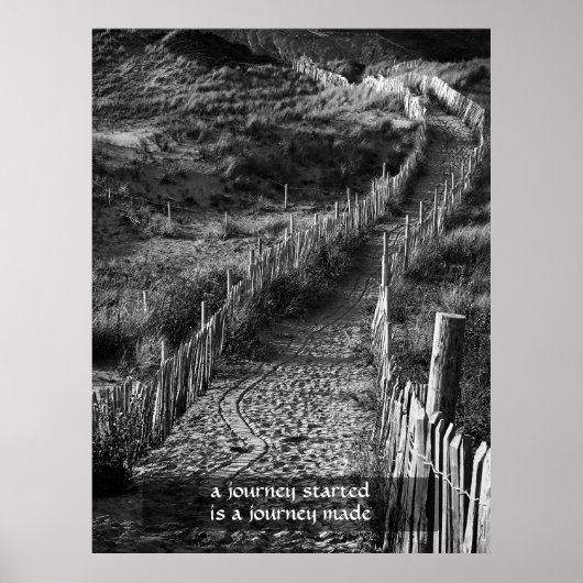 Poster Un voyage commencé est un voyage fait (Devant)