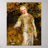 Poster Una and the Lion, 1860 by William Bell Scott (Devant)