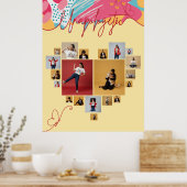 Poster Unapologetic Personalized Feminine Photo Collage (Cuisine)