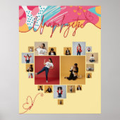 Poster Unapologetic Personalized Feminine Photo Collage (Devant)