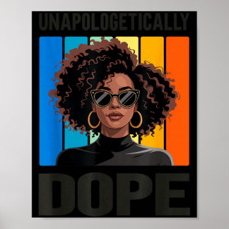 Poster Unapologetically Stylish Afro Woman 