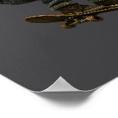 Poster Unchained Skater Pitbull Graphic Art Skateboarding (Coin)