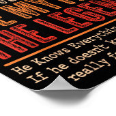 Poster Uncle The Man The Myth The Bad Influence He Knows  (Coin)