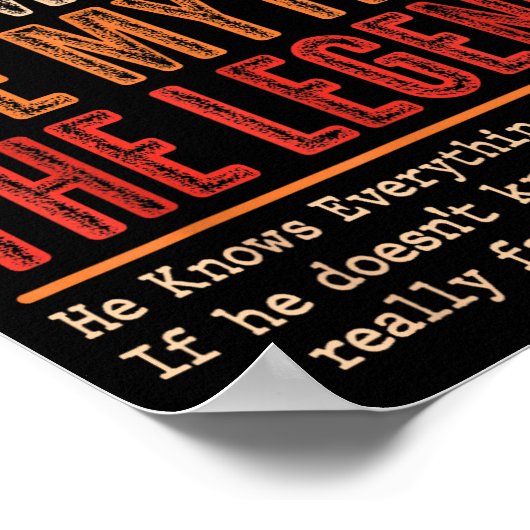 Poster Uncle The Man The Myth The Bad Influence He Knows  (Coin)