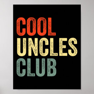 Poster Uncles Chemise Vintage Cool Uncles Club Funny Père