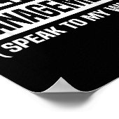 Poster Under New Management Speak To My Wife Funny Husban (Coin)