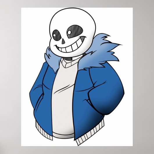 Poster Undertale Sans Vector (Devant)