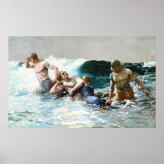 Poster Undertow par Winslow Homer (Devant)