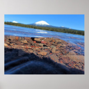 Poster Underwater View of Little Lava Lake, Oregon