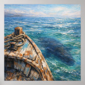 Poster Underwater Visitor - Pastel Painting Style Art (Devant)