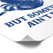 Poster Undiagnosed But Soing Ain't Right Funny Raccoon Me (Coin)