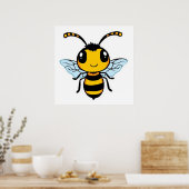 Poster Une abeille souriante (Cuisine)