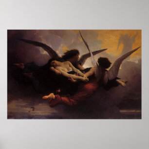 Poster Une âme emmenée au ciel par Bouguereau