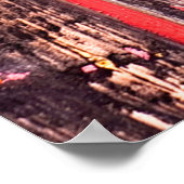 Poster Une ancienne grange usée ou une clôture antique en (Coin)