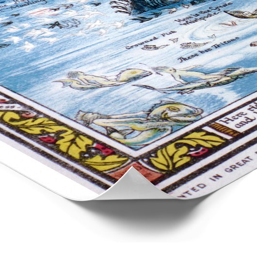 Poster Une Anciente Mappe de Fairyland (Coin)