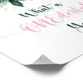 Poster UNE année douloureuse Boho Floral Premier annivers (Coin)