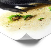 Poster Une aquarelle 3D peinte d'un joli porc sauvage (Coin)