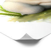 Poster Une aquarelle en 3D Image d'un mouton à jeunes den (Coin)