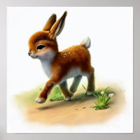 Une aquarelle rendu 3D Peinture d'une antilope