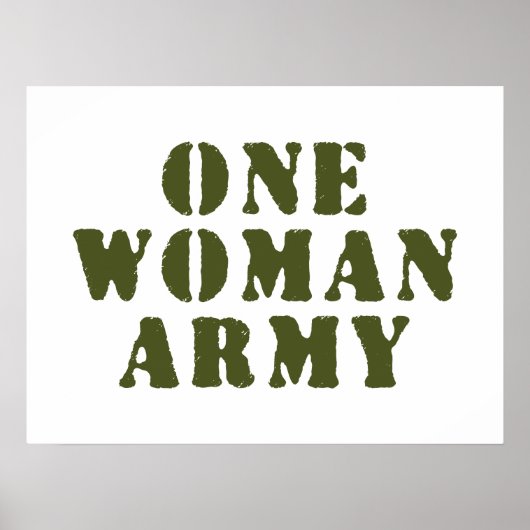 POSTER UNE ARMÉE À UNE FEMME (Devant)