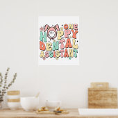 Poster une assistante dentaire heureuse, rétro, vintage (Cuisine)