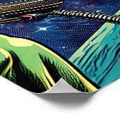 Poster Une astronaute rencontre un Alien extra-terrestre (Coin)