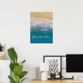 Poster Une avec la plage (Bureau à domicile)