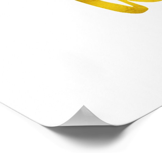 Poster Une Aventure Attend Devis Gold Faux Foil Devis (Coin)