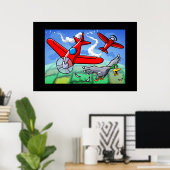Poster Une aventure en vol (Bureau à domicile)