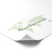 Poster Une aventure verte et légère attend l'empreinte du (Coin)